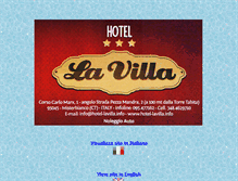 Tablet Screenshot of hotel-lavilla.info