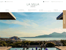 Tablet Screenshot of hotel-lavilla.com